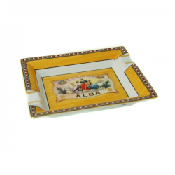 Elie Blue Alba Gold Yellow Ashtray