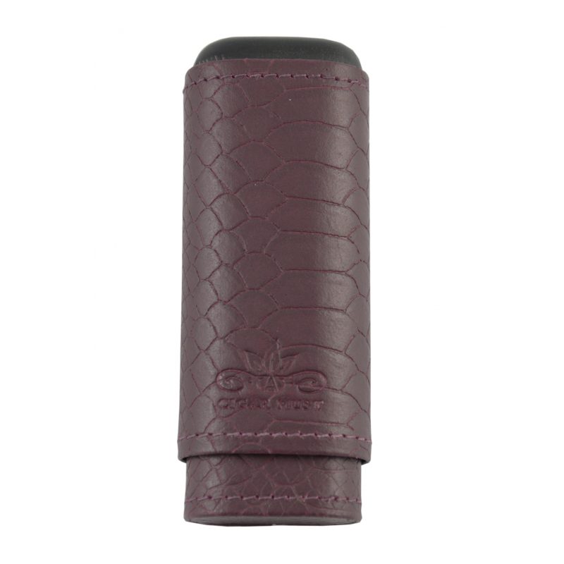 Cigar Must Accessories Cigar Case Rigid 2 cigars Grapevine